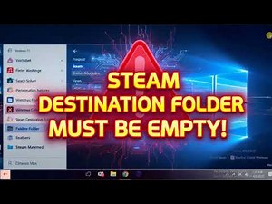 How to fix Steam Destination folder must be empty on Windows 11