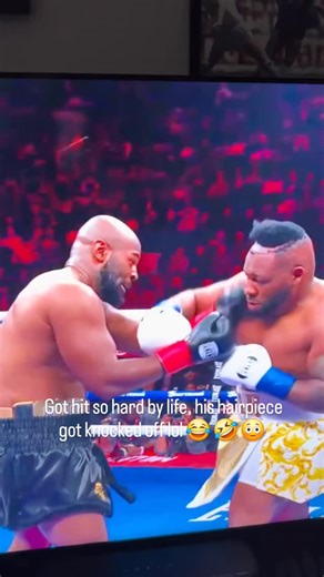 ATL Now! on Instagram: "Just when you think you have seen it all, heavyweight contender Jarrell "Big Baby" Miller delivered something new Saturday night with a viral moment during his split decision win over Kingsley Ibeh at New York's Madison Square Garden. Man got hit so hard by life, his hairpiece got knocked off! Lol 😆 😆 😆 @theatlnow @sportsjournalnews"