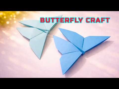 How to make paper butterfly | Origami butterfly craft