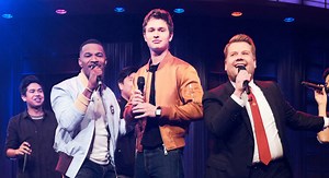 Jamie Foxx, Ansel Elgort, & James Corden Battle in a Riff-Off!