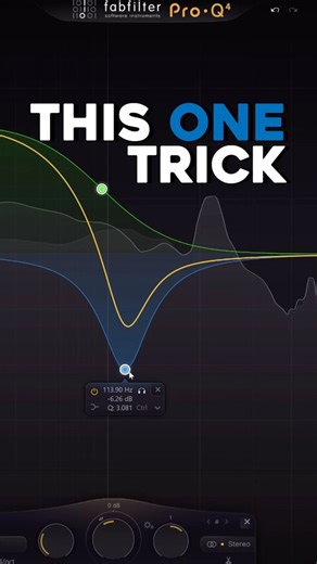 Dialing in that perfect sound with a secret EQ trick! 🤫 Using FabFilter Pro-Q 4, a professional is able to get that "really great" sound with a "special trick." The right tool in the right hands can make all the difference. #FabFilter #ProQ4 #EQ #Mixing #MusicProduction #StudioTips #AudioEngineering #MixingHacks #Plugin | Music Marketing Inc.