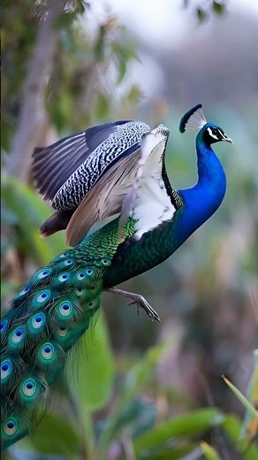Peacock Flying Video #peacock #shorts #shortvideo