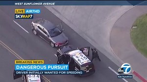High-speed chase through Orange County ends with PIT maneuver by CHP