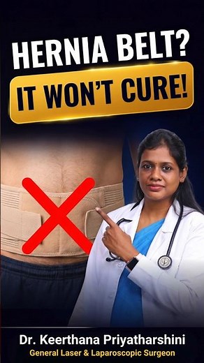 Can a Hernia Belt Cure a Hernia? The Truth! | Dr. Keerthana #Shorts