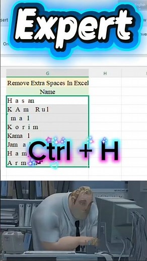 Excel Expert Trick | Remove Extra Spaces in Excel | Office Excel Pro