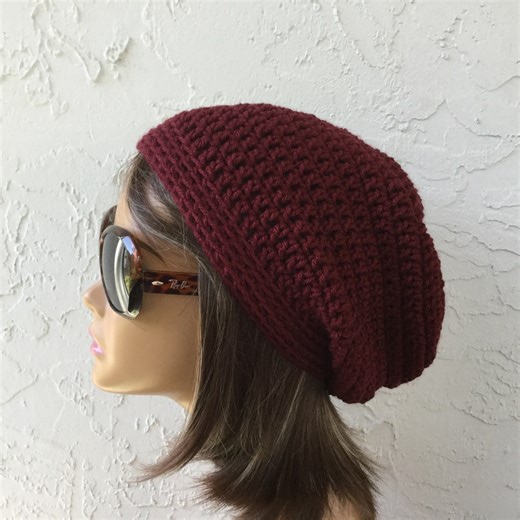 Slouchy Beanie Hat Pattern to Crochet - Etsy