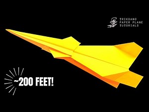 A Paper Airplane That Flies 200+ Feet — Step‑by‑Step Tutorial | Super Jupiter (Original)