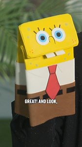 Now presenting the official SpongeBob and Flying Dutchman paper bag puppets to Tom Kenny and Mark Hamill 💛💚 Experience The #SpongeBobMovie: Search for SquarePants in theaters this Friday! Reserve your tickets below: fandan.co/TheSpongeBobMovie | Fandango