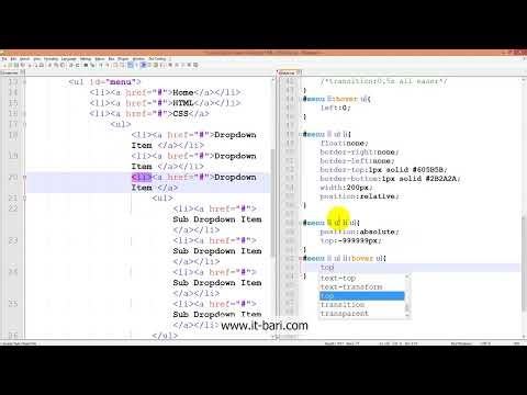 75 Making Sub Dropdown Menu 05
