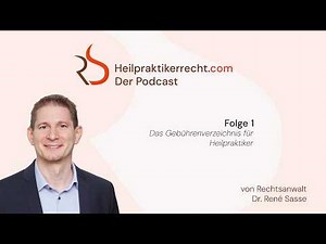 Episode 1 - The fee schedule for alternative practitioners