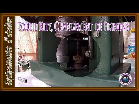 toupie kity, changement de pignon