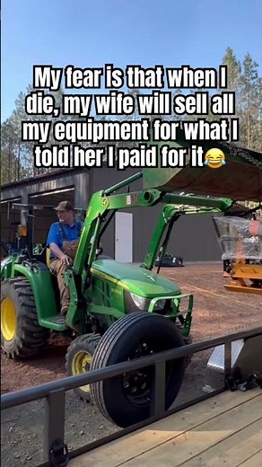 Big Boy Toys. #work #life #funny #outdoors #tools #diy #farm #ranch #tractor #johndeere #marriage