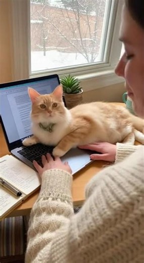 Cat on Keyboard: Productivity Zero!