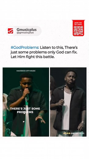 #GodProblems: This is for someone, Listen to this! There’s just some problems only God can fix. Let Him fight this battle. . . 📺 @maverickcitymusic @chandlerdmoore . . #trusthim #faith #christianquotes #maverickcitymusic #chandlermoore #worshipmusic #listentothis #musicthainspires #gmusicplus #gospelmusic | Gmusicplus