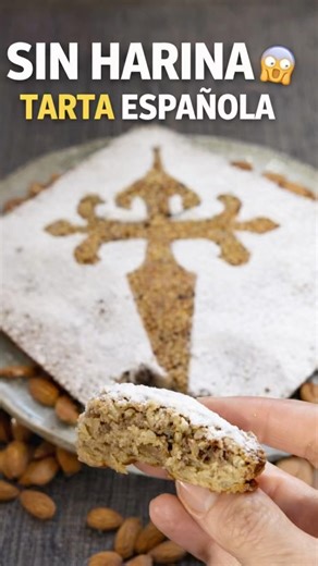 TARTA SANTIAGO ORIGINAL 😱 SIN HARINA Y SOLO 5 INGREDIENTES