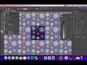 Creating a seamless pattern in Adobe Illustrator using the pattern make tool