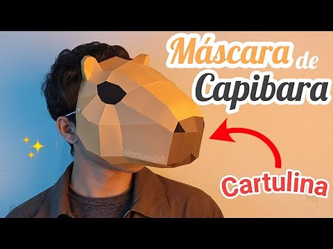 Cómo hacer una Máscara de Capibara con Cartulina - Premium Momuscraft