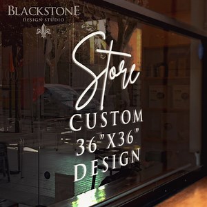 Customizable Window Decal / Your Company Name or Logo Storefront Vinyl Sticker Window Door Lettering - Etsy UK