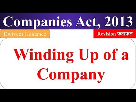 winding up of a company, modes of winding up of a company, voluntary & compulsory companies act 2013
