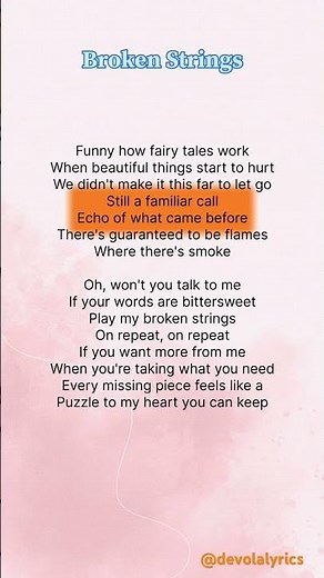 Broken Strings - Alan Walker & Isabella Melkman | Lyrics | #lyrics #brokenstrings #alanwalker