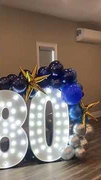 80th Birthday Balloons Decorations