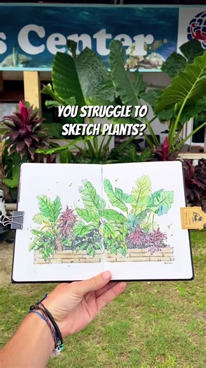 Mastering Plant Sketches with Watercolor and Ink