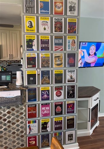 Playbill wall! #DIY #playbill #playbillcollection #broadway #musicals #broadwaymusicals #nyc