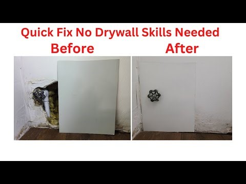 Quick Fix For Mouse or Rat Drywall Damage When Don't have the Patience for Drywall Hole Repair
