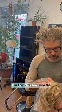 First weeks after starting locs with crochet.