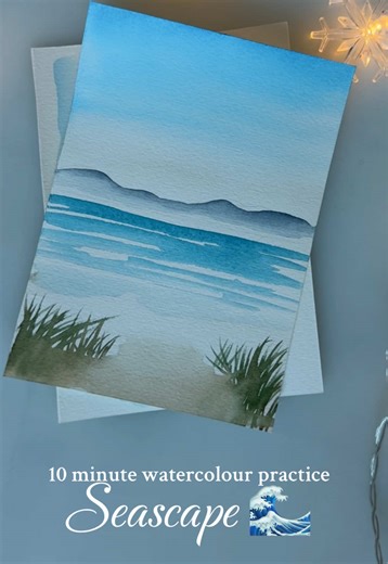 Seascape Watercolour Painting Process Explained