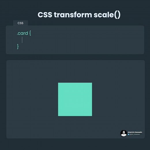 CSS transform scale