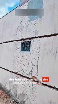 Technique chinoise de réparation de mur en béton avec un U en acier, simple et efficace.#innovation