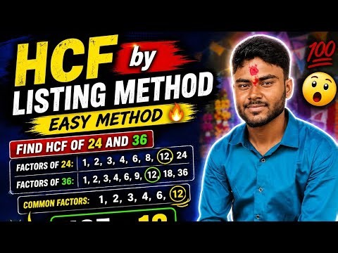 HCF by Listing Method 🔥 || 02||Sabse Easy Tarika 😱 || Nepali Math