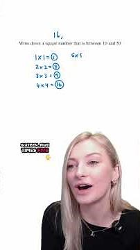 What is a square number? #maths