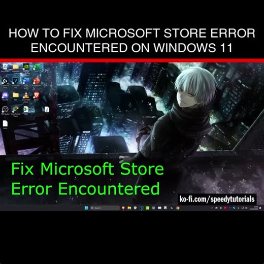 Speedy Tutorials on Instagram: "How To Fix Microsoft Store Error Encountered on Windows 11 💻 Donate, browse my shop, or if you need help get a custom tutorial → Link in my bio! https://linktr.ee/speedytutorials #computer #windows11 #windows11 #tech #windows10 #laptop #computertips #laptoptips #technology #pctipsandtricks #shorts #reelindia #reels #pctips #india"