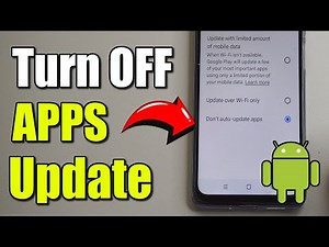 How to Turn OFF Apps updating on your Android Phone (Best Method)