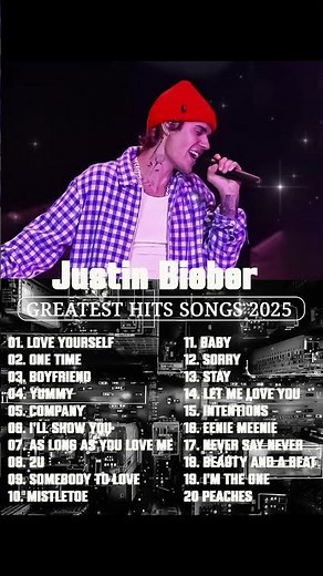 JUSTIN BIEBER Best Songs Playlist 2025 - JUSTIN BIEBER Greatest Hits Full Album 2025