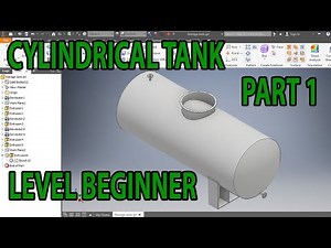 Cylindrical tank | Tutorial Inventor Level Beginner untuk pemula | part 1