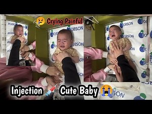 Baby Injection 💉 On Hip, Doctor Gives injection to My daughter very Big pain Crying..