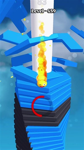 Stack Ball Level - 459 #stackball #gaming #shorts #youtubeshorts