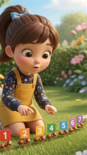 Learn to Count 1 to 7 with Elma 🔢 | Counting Song for Kids | Numbers for Toddlers #kidsvideo #Shorts
