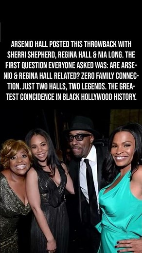 Arsenio Hall, Regina Hall, Sherri Shepherd & Nia Long in One Photo – No, They're Not Related 😂👑🔥