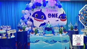 Baby shark Theme 1st Birthday Party | Shan Party Professionals