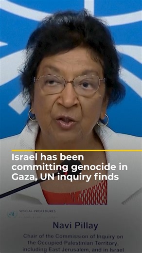 A UN inquiry has found that Israel’s war on Gaza is a genocide, a landmark moment after nearly two years of war. Navi Pillay, chair of the UN Independent International Commission of Inquiry on the Occupied Palestinian Territory, said Israel’s military campaign has been “the most ruthless” attack on Palestinians since 1948. | Al Jazeera English