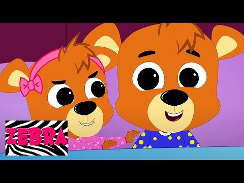 Bears Five In The Bed | Bears Song | Zebra Nursery Rhymes & Children Songs | Kids Rhyme