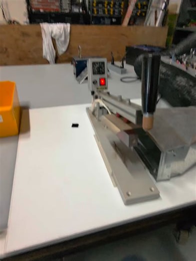 Hot knife action! Trimming the extra heavy webbing that I thread through the spreader bar. Now these spreader bars are finally ready to be attached to my Aid climbing ladders. | Skots Wall Gear