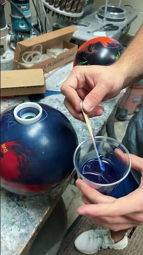 Part 2 of plugging a bowling ball