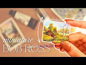 Painting Miniature Bob Ross Landscapes (because why not?!)