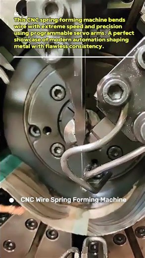 CNC Spring Forming Machine in Action! #manufacturing #engineering #usa