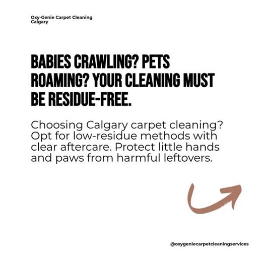 Oxygenie Carpet Cleaning Services on Instagram: "**Baby + Pet Safe Carpet Cleaning in Calgary (You Can Trust)** 👶🐾✨ If you have a baby crawling or pets lounging on the carpet, “clean” isn’t enough—you want **carpet cleaning in Calgary** that’s **residue-aware, low-tox, and family-safe**. Floors are where little hands, knees, and paws spend the most time, so what’s left behind after cleaning matters just as much as what gets removed. **Quick answer:** Choose a company that focuses on **deep rin
